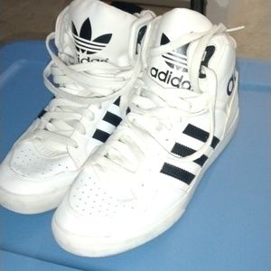 Adidas Hoops High Tops Sneakers White